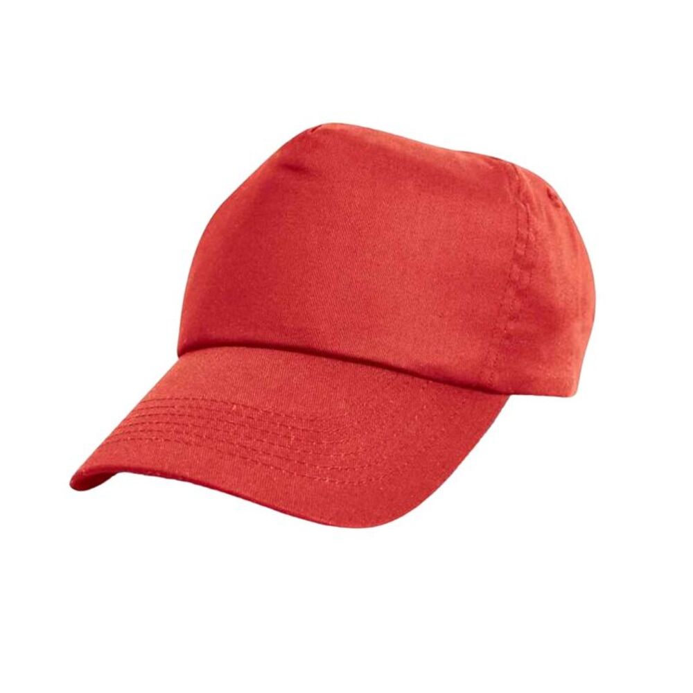 Result Headwear Unisex Adult Cotton Baseball Cap / Red
